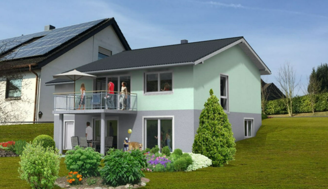 Model eines Einfamilienhauses in Neidenstein