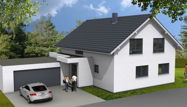 BV-Eppingen-Elsenz_3Dvo1_1280pxBreite Bauvorhaben in Eppingen-Elsenz, vordere Hausansicht